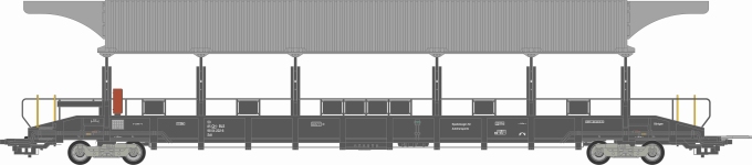 NME 538621 - H0 - Mittelwagen Zug 42, überdacht, BLS, Ep. VI